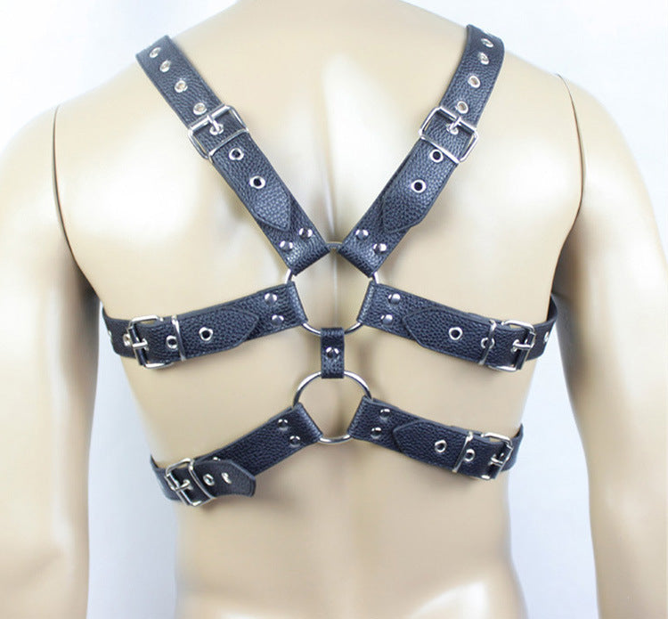 Men's Leather Corset for Adult Play and Performance