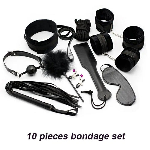 10-Piece Plush Strap Teasing Toy Set